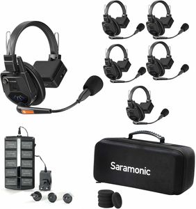 סט אוזניות תקשורת הפקה אלחוטי ל- 5 אנשים Saramonic WiTalk9-5S