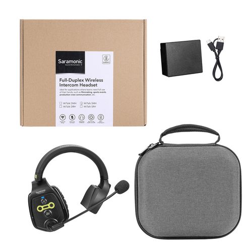 אינטרקום אלחוטי (1.9GHz) מכשיר קשר עם אוזניה אחת מאסטר Saramonic WiTalk-SMH Full-Duplex 