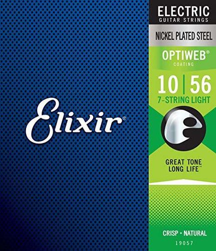 סט 7 מיתרים לחשמלית Elixir Optiweb 19057 0.10-0.56