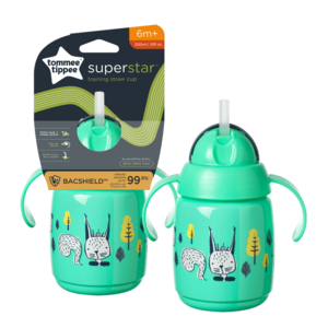 כוס אימון עם קש 6+ חודשים טומי טיפי 300 מ"ל - +Tommee Tippee Trainer Straw 300ml 6m