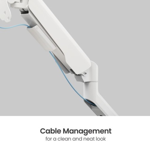 זרוע שולחנית עם חיבור TYPE C+USB לשני מסכים 