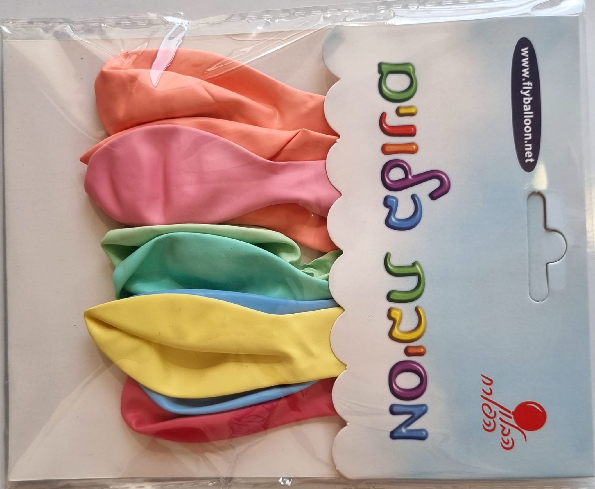  בלונים פסטל 10"מעורב מקרון/12יח