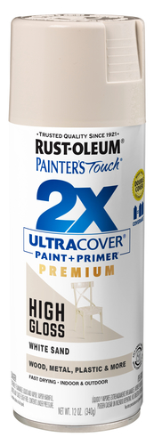 ספריי צבע 2X high gloss white sand