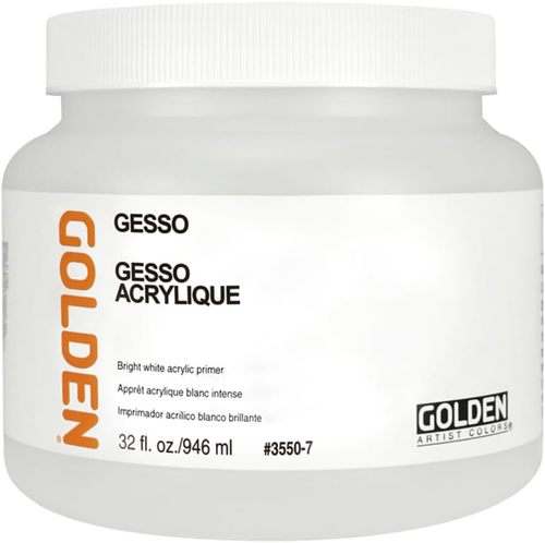 ג'סו לבן מבית גולדן GOLDEN GESSO (946 מ