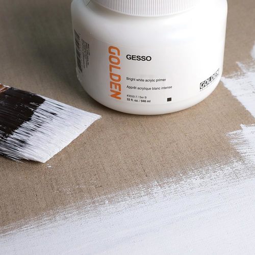 ג'סו לבן מבית גולדן GOLDEN GESSO (946 מ