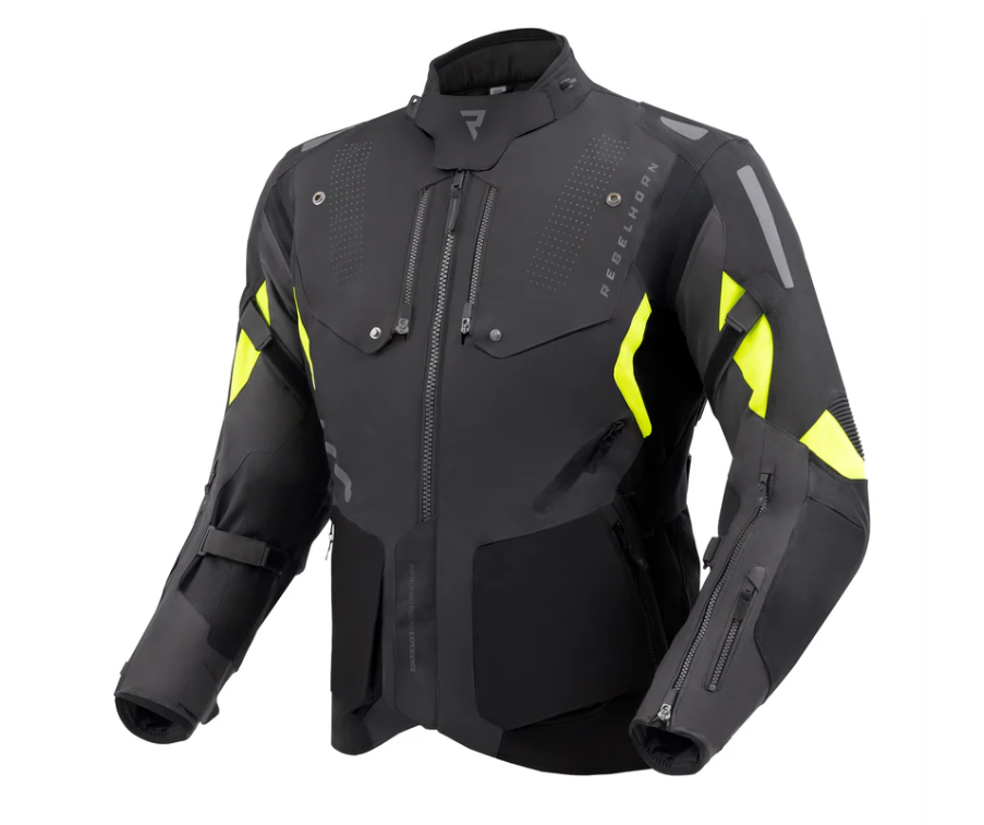 מעיל רב עונתי רבל הורן שחור / צהוב- REBELHORN HIKER IV TEXTILE JACKET
