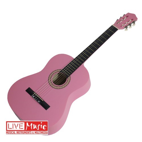 גיטרה קלאסית צבע ורוד עם תיק ARMANDO PINK 4/4 941