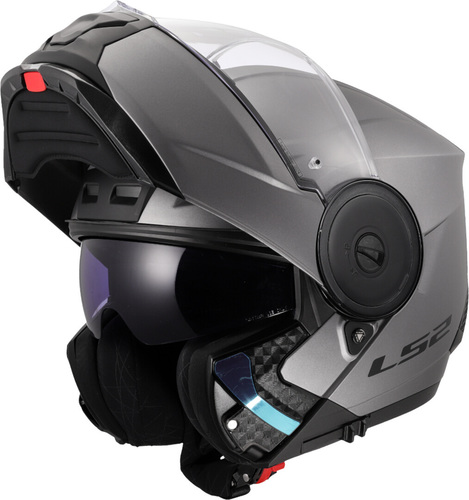 קסדה נפתחת אל אס 2 כסוף מט - LS2 FF902 SCOPE