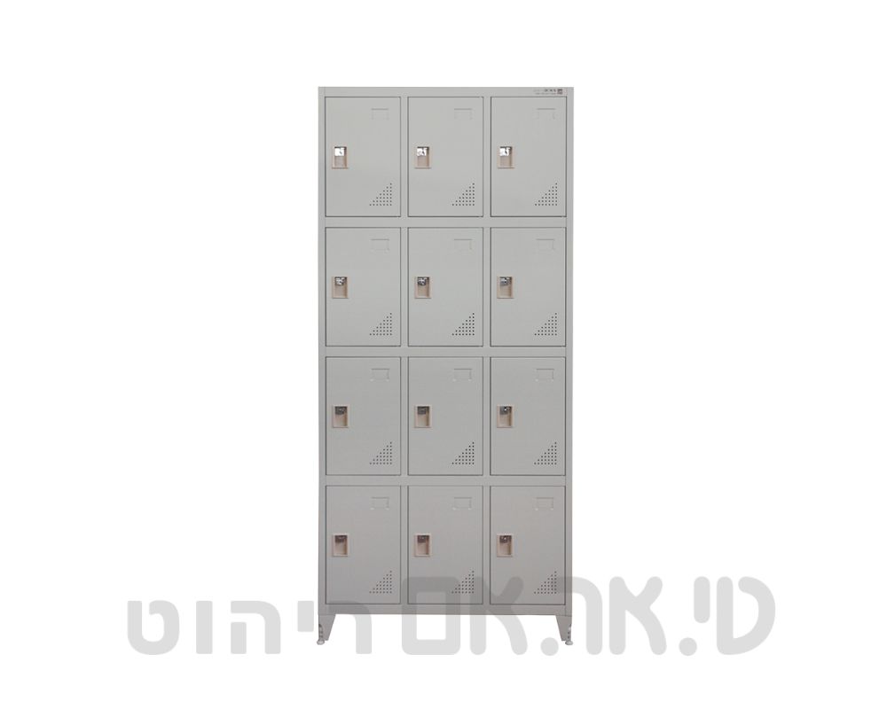 ארון לוקרים 12 תאים - מתכת על רגליות