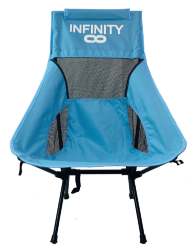 כיסא קמפינג קומפקטי גבוה BETA HIGH CHAIR כחול - INFINITY