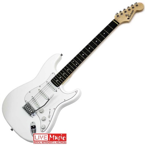 גיטרה חשמלית צבע לבן VORSON  VR V150WHT