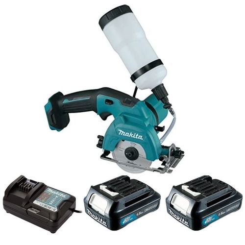 סט מסור נטען רטוב לחיתוך זכוכית ואריחים 