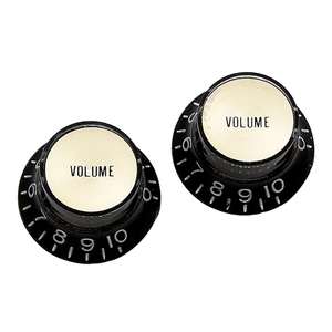2 כפתורים לגיטרה Allparts PK-3294-023 Reflector Volume Knobs 2 pieces