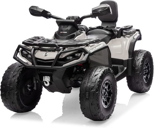 טרקטורון 24V 400W Licenced Can-Am Outlander דו מושבי - שחור אפור