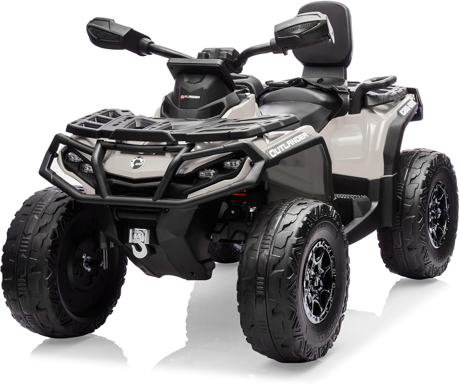 טרקטורון ממונע לילדים קאן אם Can-Am Outlander דו מושבי מנוע 400W מתח 24V צבע - אפור