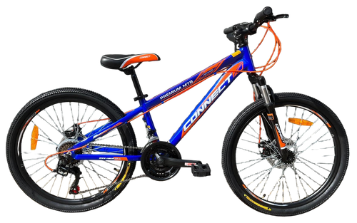 אופני הרים לנוער ומבוגרים קונקט פרימיום MTB עם שלדת אלומיניום, 21 הילוכים, גלגלי 