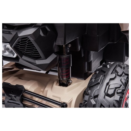 באגי ממונע 24V מאבריק קאן אם Mavic CAM AM עם גלגלי גומי EAV, אורות, שלט ובולמי זעזועים - שחור/כתום