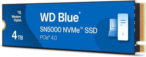 דיסק קשיח WD Blue SSD SN5000 M.2 NVME PCIe Gen 4.0  4TB 