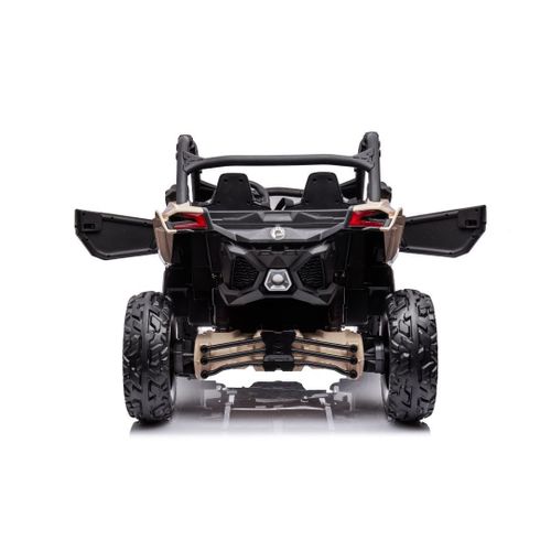 באגי ממונע 24V מאבריק קאן אם Mavic CAM AM עם גלגלי גומי EAV, אורות, שלט ובולמי זעזועים - שחור/זהב