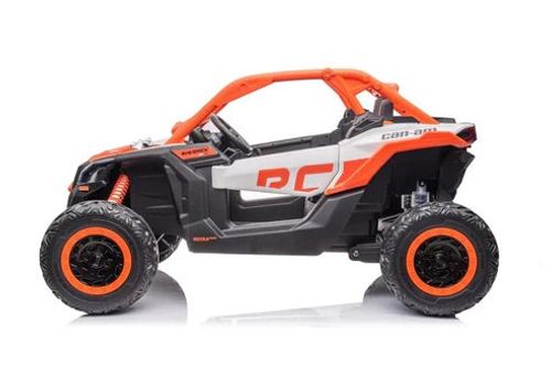 באגי ממונע 24V מאבריק קאן אם Mavic CAM AM עם גלגלי גומי EAV, אורות, שלט ובולמי זעזועים - שחור/זהב