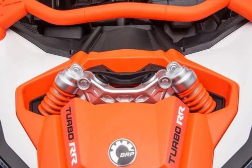 באגי ממונע 24V מאבריק קאן אם Mavic CAM AM עם גלגלי גומי EAV, אורות, שלט ובולמי זעזועים - שחור/זהב