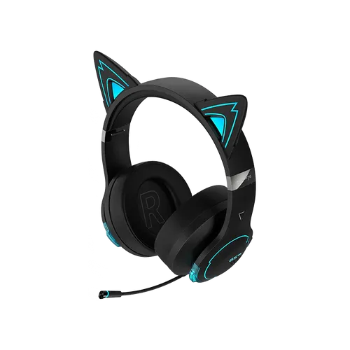 אוזניות גיימינג Edifier G5BT Hi-Res Gaming Headset - Cat Version (Black) EDF700007b