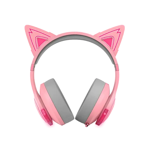 אוזניות גיימינג Edifier G5BT Hi-Res Gaming Headset - Cat Version (Pink) EDF700007p