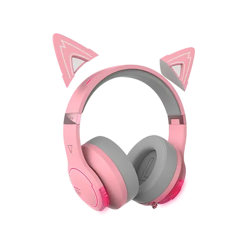 אוזניות גיימינג Edifier G5BT Hi-Res Gaming Headset - Cat Version (Pink) EDF700007p