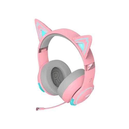 אוזניות גיימינג Edifier G5BT Hi-Res Gaming Headset - Cat Version (Pink) EDF700007p