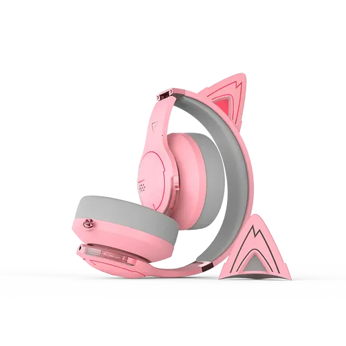 אוזניות גיימינג Edifier G5BT Hi-Res Gaming Headset - Cat Version (Pink) EDF700007p