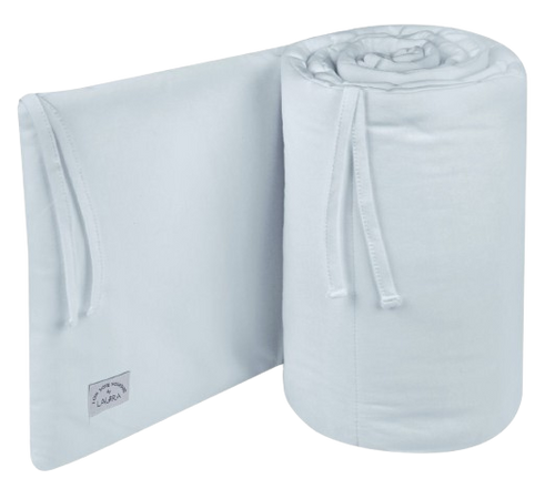 מגן ראש לעריסת תינוק מבד 100% כותנה - תכלת