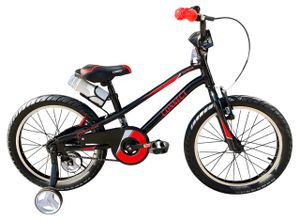 אופניים לילדים קונקט פרימיום Connect Premium שלדת אלומיניום, גלגלי "20 ורגלית לגילאי 6-7 - שחור/אדום