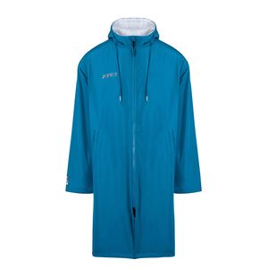 מעיל שחיינים פרקא ZONE3 RECYCLED PARKA ROBE כחול מחמם נגד רוח ומים ברמה הגבוהה ביותר