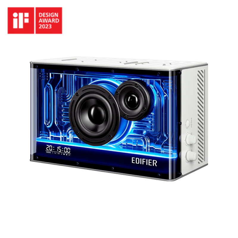 רמקול שולחני Edifier QD35 - Tabletop BT Speaker w/GaN charger (white) EDF286001w