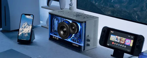 רמקול שולחני Edifier QD35 - Tabletop BT Speaker w/GaN charger (white) EDF286001w