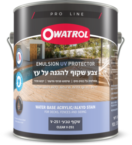 צבע שקוף להגנה על עץ חיצוני - אווטרול