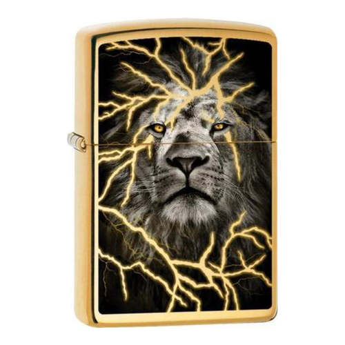 מצית זיפו אריה ברק מוזהב - ZIPPO