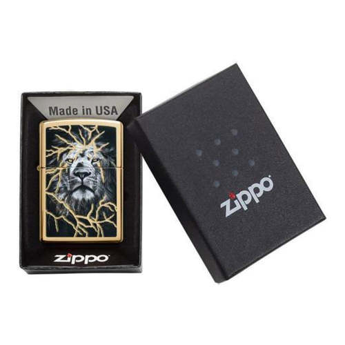 מצית זיפו אריה ברק מוזהב - ZIPPO