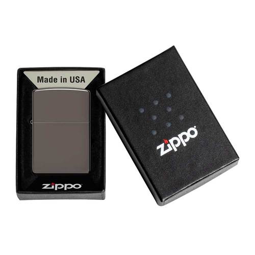 מצית זיפו קרח שחור 150 - ZIPPO