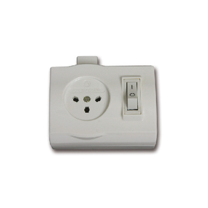 שקע כח עם מפסק זרם YARDEN בצבע לבן מתח/זרם 230V/16A FETAYA