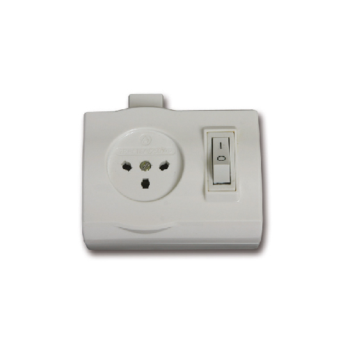 שקע כח עם מפסק זרם YARDEN בצבע לבן מתח/זרם 230V/16A FETAYA