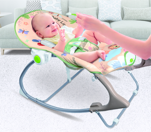 טרמפולינה מעוצבת פאן קי לתינוק 0-18 ק״ג - בנבת / BenBat Funkey Bouncer - צבע בז'