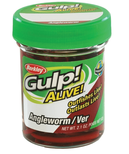 תולעים לדיג ברקלי חומות בנוזל Berkley Gulp Alive Angle Worm natural