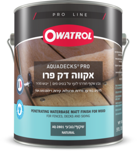 אקווה דק פרו – צבע חודרני לעץ על בסיס מים
