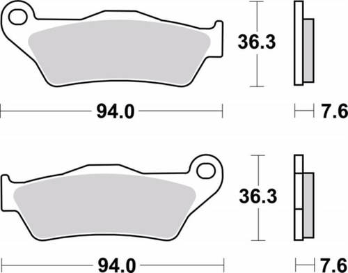 ‏רפידות בלם אופנוע Brembo 07BB04SP