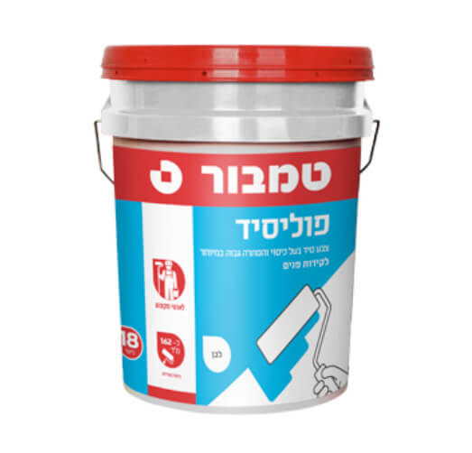 פוליסיד לבן לתקרה טמבור | 18 ליטר