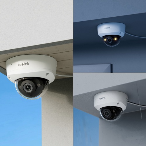 מצלמת אבטחה PoE כיפה 5MP מוגנת ונדליזם עם ראיית לילה צבעונית דגם P327