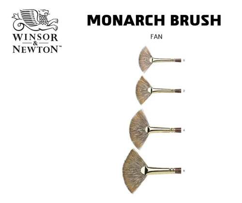מכחולים מניפה מקצועיים לשמן מבית WINSOR&NEWTON סדרה MONARCH