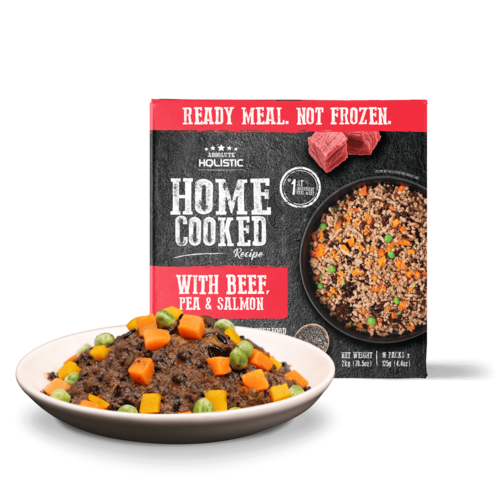 מזון טבעי לכלבים HOME COOKED בקר אפונה וסלמון 3 יח'