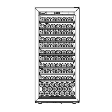 מקרר יין 150 בקבוקים V-PURE-M